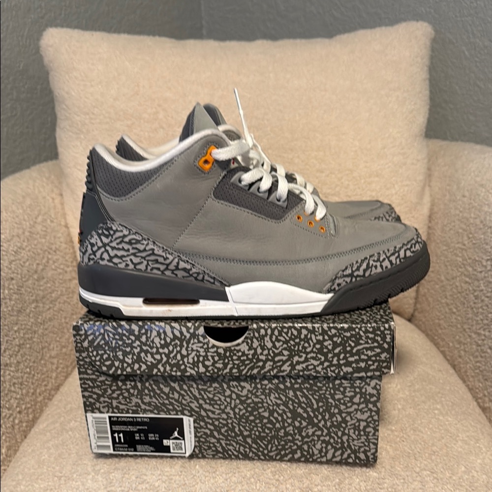 Jordan cool grey 3s Nike men’s 11